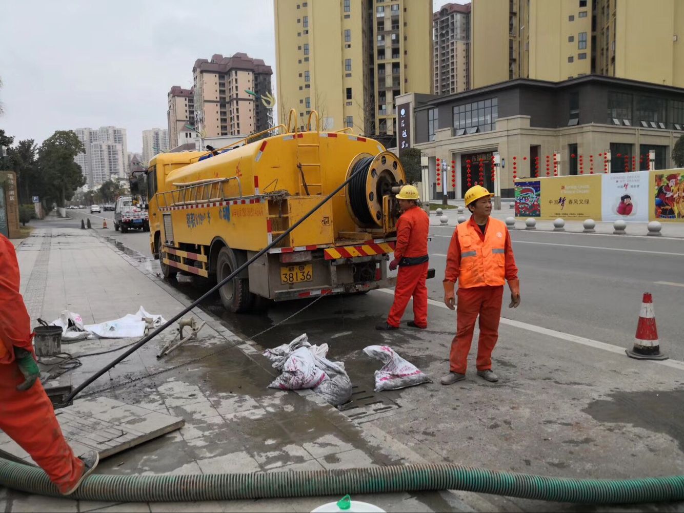 靖安排污管道清淤-管道清洗